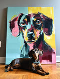 Vibrant Brush - Huisdierportret - Pawesome Prints