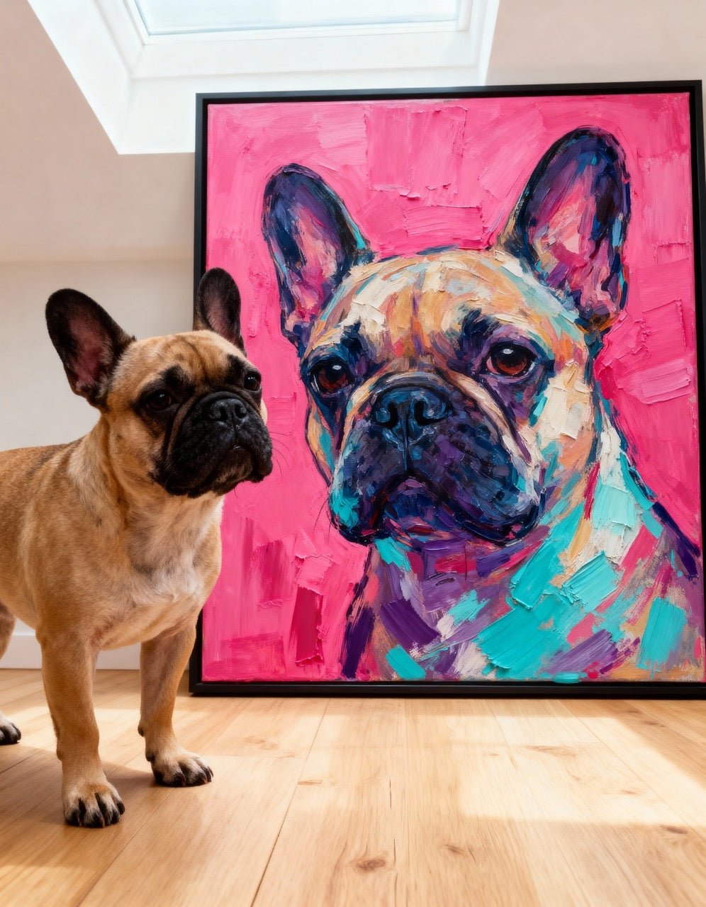 Vibrant Brush - Huisdierportret - Pawesome Prints