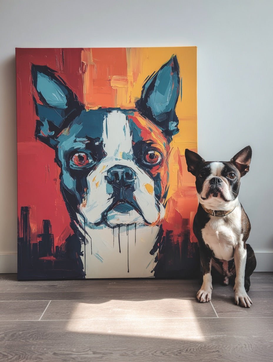 Vibrant Brush - Huisdierportret - Pawesome Prints