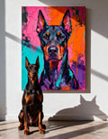 Vibrant Brush - Huisdierportret - Pawesome Prints